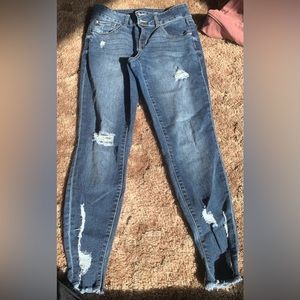 refuge Ripped Denim Skinny Jeans